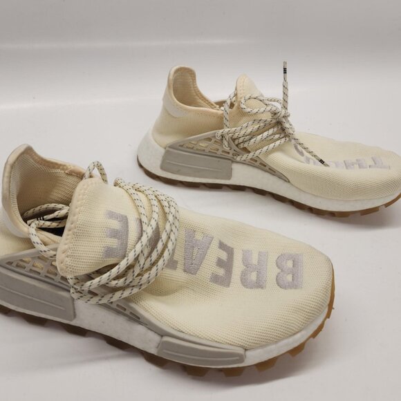 Adidas Pharrell NMD Hu Trail Now Is Her Time Cream Mens 9.5 EG7737